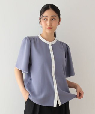 Green Parks ・ＥＬＥＮＣＡＲＥ　ＤＵＥ　バイカラーブラウス Off White