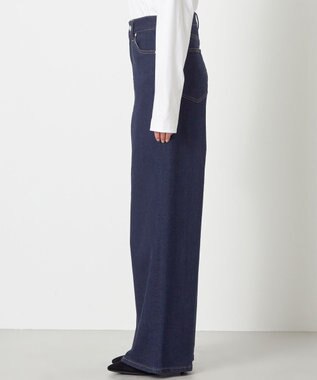 NAVE 【ReNAVE　洗える】ワイドストレッチデニム ネイビー系