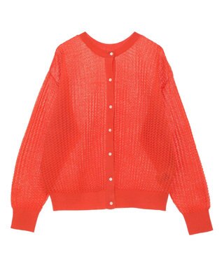 AMERICAN HOLIC 柄編みニットカーディガン Orange