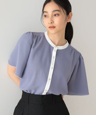 Green Parks ・ＥＬＥＮＣＡＲＥ　ＤＵＥ　バイカラーブラウス Off White