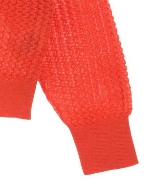 AMERICAN HOLIC 柄編みニットカーディガン Orange