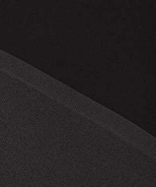 ICB L 【洗える】 ヴィスコースワイド シアーコンビプルオーバー ブラック系