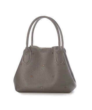 UNBILLION ペルケ perche / 牛革ドット刺繍2wayトートS GY