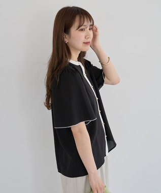 Green Parks ・ＥＬＥＮＣＡＲＥ　ＤＵＥ　バイカラーブラウス Off White