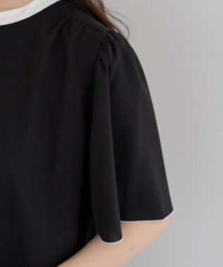 Green Parks ・ＥＬＥＮＣＡＲＥ　ＤＵＥ　バイカラーブラウス Off White