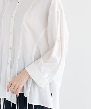 YECCA VECCA ストリングデザインシャツ White