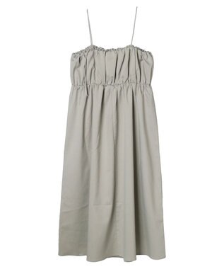 Green Parks ・ＥＬＥＮＣＡＲＥ　ＤＵＥ　ギャザーキャミワンピース Gray