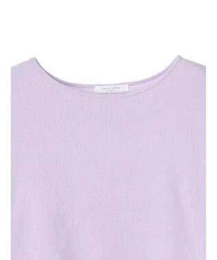 Green Parks 洗える　ボートネックニットプルオーバー Lavender