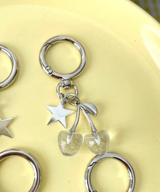 WEGO カラークリアチェリーキーホルダー 柄1