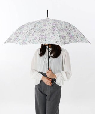 AURORA 【 JILL STUART（ジル スチュアート）】ヴィンテージフラワープリント雨傘(長傘) ミントグリーン
