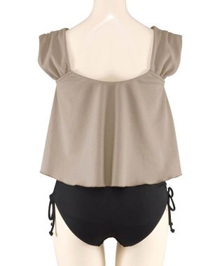 San-ai Resort（三愛水着楽園） ワンピ見えビキニ　9M・11L　【San-ai Resort（サンアイリゾート）】 グレー