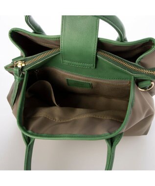 UNBILLION 【テレビ ドラマ着用アイテム】ペルケ perche / ナイロン×牛革付属ユーティリティ2wayトートS ライトオーク