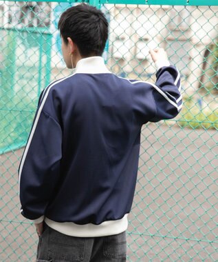 WEGO 【ユニセックス着用ITEM】ライントラックジャケット ネイビー