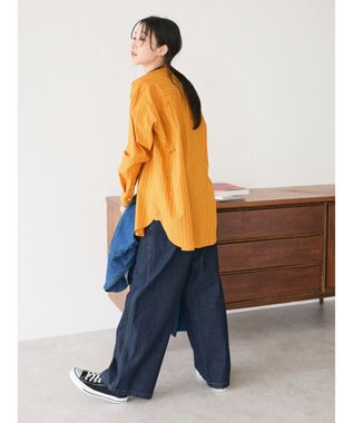 CRAFT STANDARD BOUTIQUE バンドカラーシャツ Orange