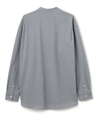 JOSEPH HOMME ハイゲージコットンジャージー 　バンドカラーシャツ ライトグレー系