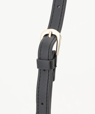 LA BAGAGERIE ランダムプリーツ2WAYハンドバッグ ブラック