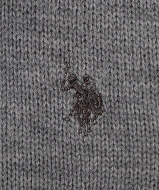 WEGO 【WEB限定/25年秋冬新作】別注USPOLO WZIPニットパーカー グレー