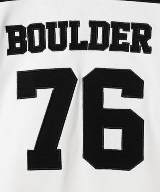 WEGO ナンバリングライン切り替えスウェット ブラックその他