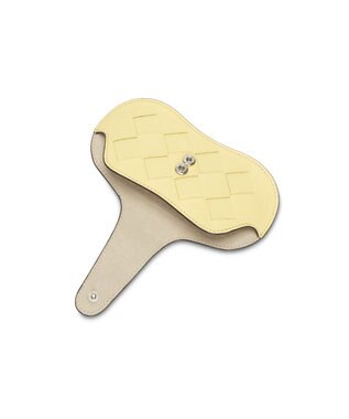 PELLE BORSA ストラップ付きめがねケース Chrono Weave クロノウィーブ 5855 クリームイエロー