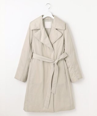 自由区 L 【17号サイズまで展開】ブライトダウン コート グレージュ