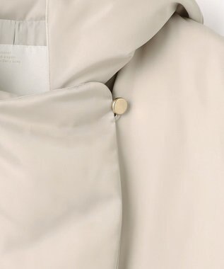 自由区 L 【17号サイズまで展開】ブライトダウン コート グレージュ