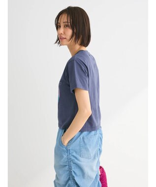 Green Parks ・Ｄｏｕｂｌｅ　Ｆｌａｇｓウ゛ィンテージライクプリントＴ Navy