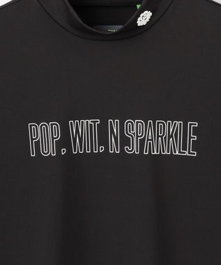 PW CIRCULUS 【吸水速乾 / UV遮蔽率99.5% UVカット / ストレッチ】【MEN】アニマルグラフィックモックT ゴルフ ブラック系