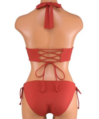 San-ai Resort（三愛水着楽園） ナチュラルだけどしっかり盛れる【ナチュラルアップブラ】　ノンワイヤービキニ　7M・9M　【San-ai Resort（サンアイリゾート）】 オレンジ