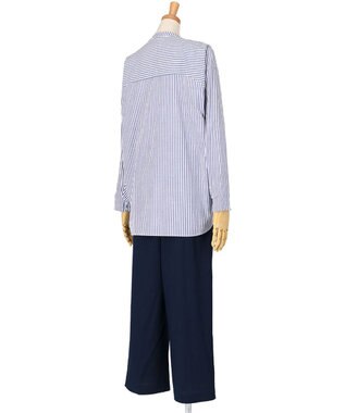 ワコール／睡眠科学 パジャマ 長袖 長ズボン 綿混(本体) ここちよく眠れる 寝返りしやすい レディース YDX509 睡眠科学／ワコール ブルー