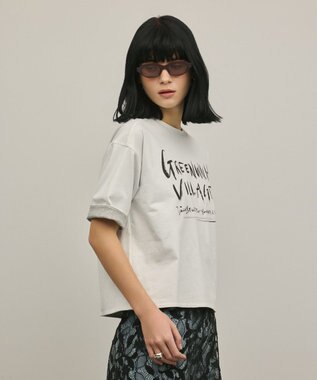 GRACE CONTINENTAL レイヤードロゴＴシャツ ホワイト