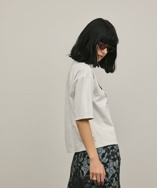 GRACE CONTINENTAL レイヤードロゴＴシャツ ホワイト