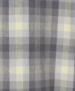 J.PRESS MEN 【J.PRESS ORIGINALS】【UNISEX】Indian Madras Open Shirts / Baggy-Fit ライトグレー系4