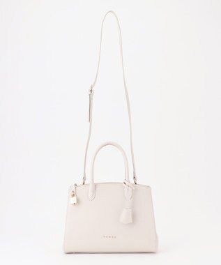 TOCCA HAPPY KEY LEATHERBAG レザーバッグ アイボリー系