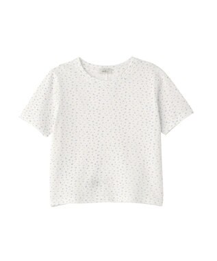 earth music&ecology アイレットミニ裏毛Tシャツ Off White