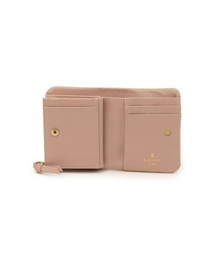 LANVIN en Bleu ペアル 二つ折Lファスナー財布 ピンク