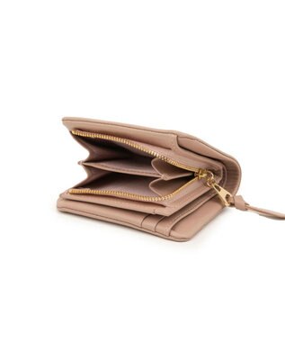 LANVIN en Bleu ペアル 二つ折Lファスナー財布 ピンク