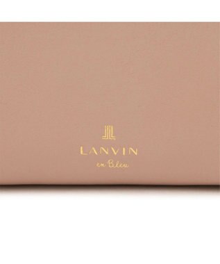 LANVIN en Bleu ペアル 二つ折Lファスナー財布 ピンク
