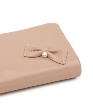 LANVIN en Bleu ペアル 二つ折Lファスナー財布 ピンク