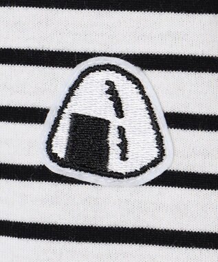 ANY KIDS 【ke ke ke】GOOD MORNING ボーダーチュニック ワンピース ブラック×ホワイトボーダー