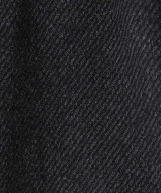 GOTAIRIKU アンゴラビーバー ステンカラーコート グレー系8(ストライプ)