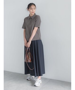 Te chichi コットンカットカノコポロシャツ チャコールグレー