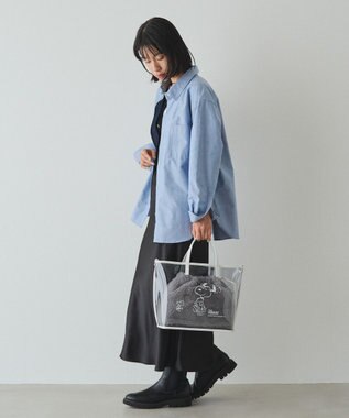 russet 【PEANUTS×russetコラボ第三弾】クリアトート×巾着セットバッグ(CE-1592) Plain