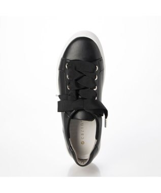 MODE ET JACOMO <carino>【レイン対応】【軽量】リボンスニーカー ブラック