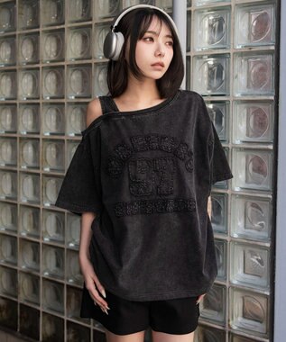 WEGO タンクレイヤードワンショルビッグT スミクロ