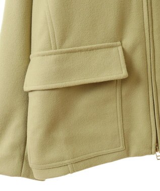 Green Parks ２ＷＡＹニットフードウールライクジャケット Yellow