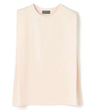 uncrave ダブルフェイスジャージー ノースリーブカットソー エクリュ