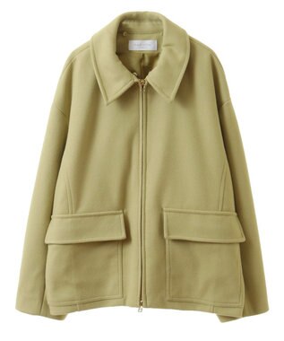 Green Parks ２ＷＡＹニットフードウールライクジャケット Yellow