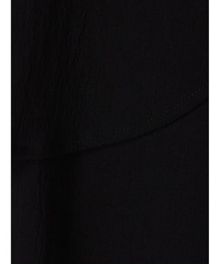 CRAFT STANDARD BOUTIQUE レーヨンデシンフリルチュニック Black