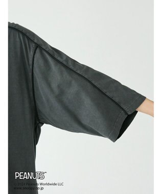 CRAFT STANDARD BOUTIQUE 【ユニセックス】PEANUTS/スヌーピー ゲームシャツTEE Charcoal Gray