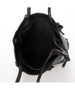 UNBILLION ペルケ perche / ソフトレザー3層2wayトート ブラック